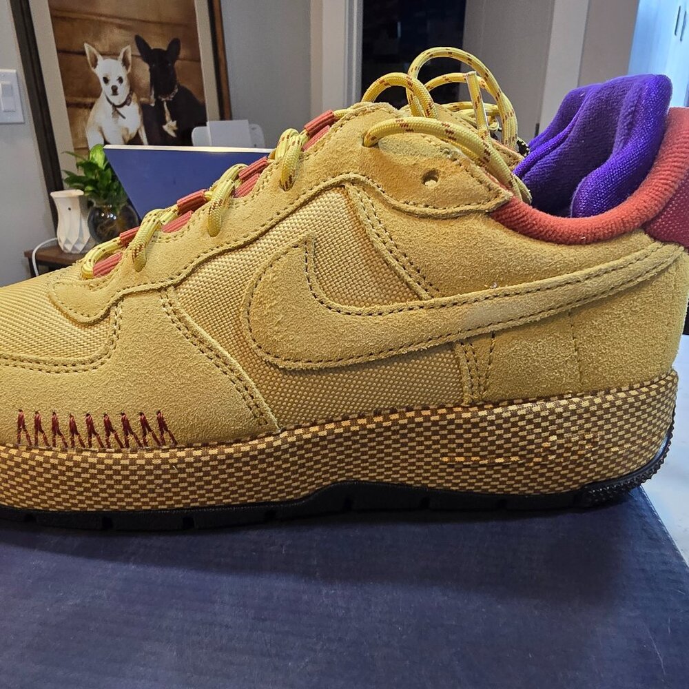 Nike W Air Force 1 Wild Shoes Wheat FB2348-700 Women'S Size 7.5 NEW